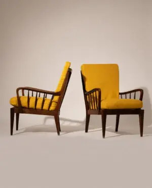 Gio Ponti (attributed to), Pair of Armchairs