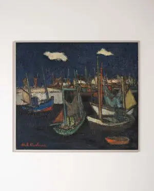 Hubert Henri de Vries, Boats in the harbor