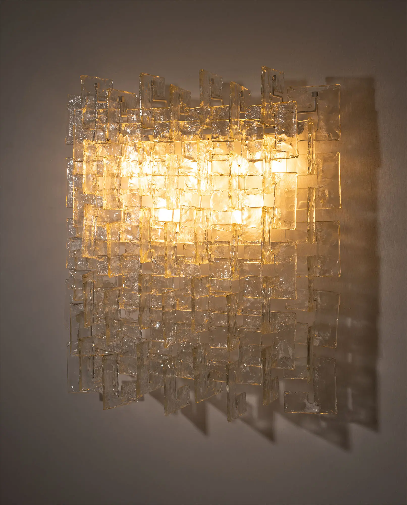Carlo Nason, Sculptural Lace Glass Wall Lamp, 1970s - Image 5