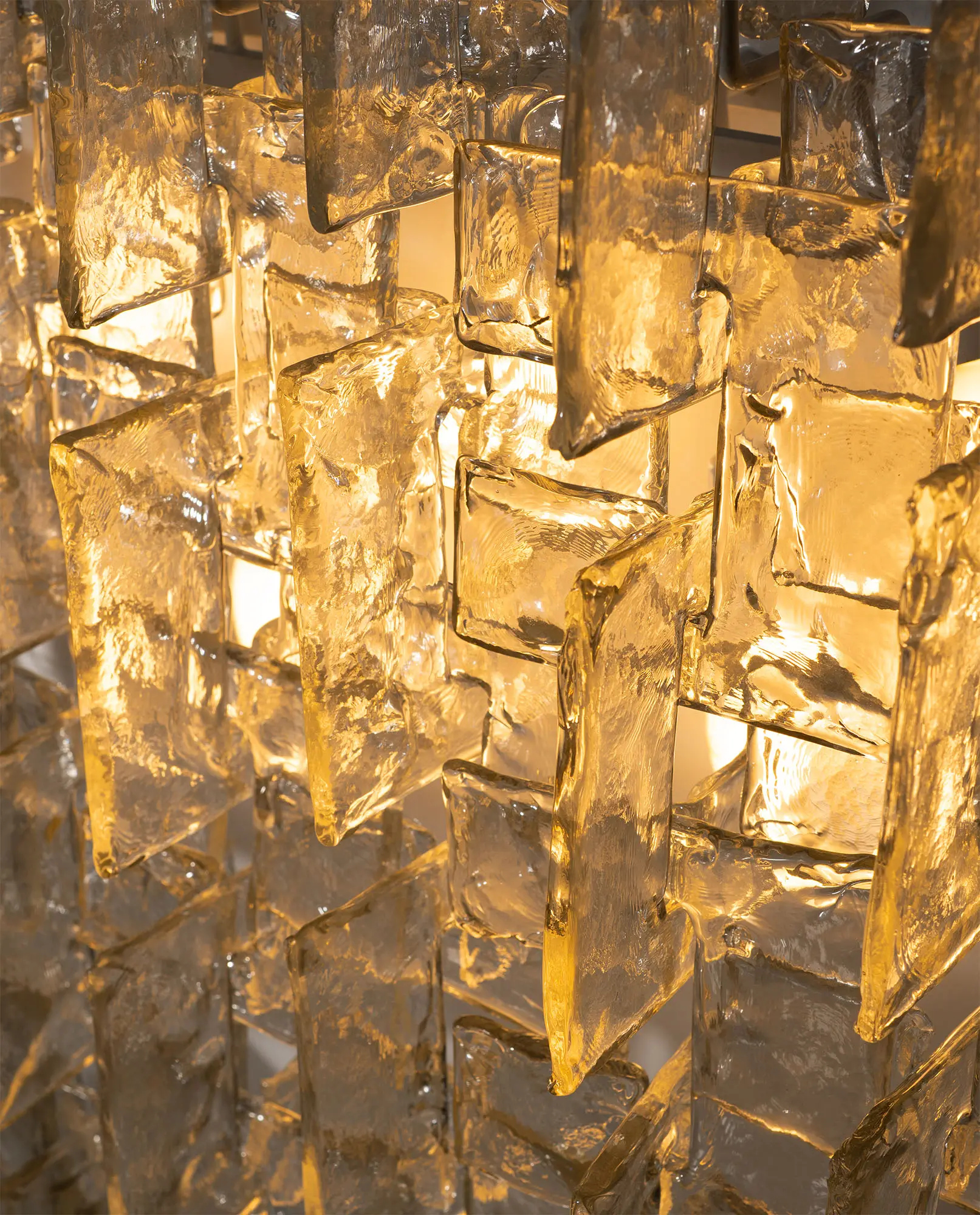 Carlo Nason, Sculptural Lace Glass Wall Lamp, 1970s - Image 2