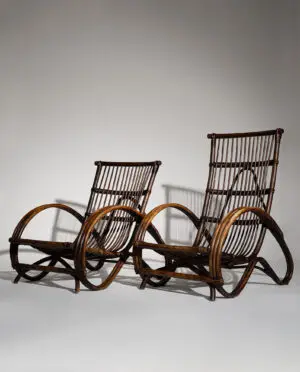 Dutch Production Rattan Armchairs, 1960s