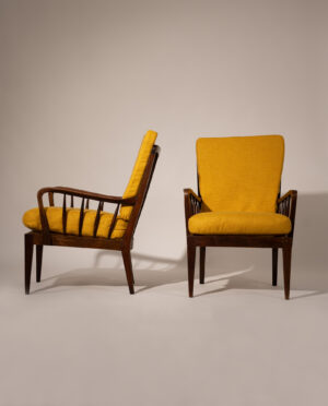Gio Ponti (attributed to), Pair of Armchairs - Image 3