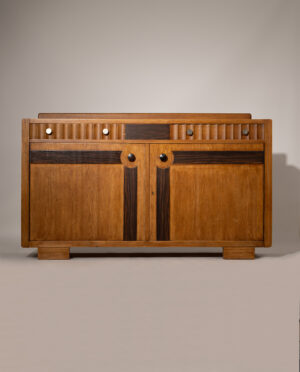 Amsterdam School Oak Sideboard with Coromandel Inlays