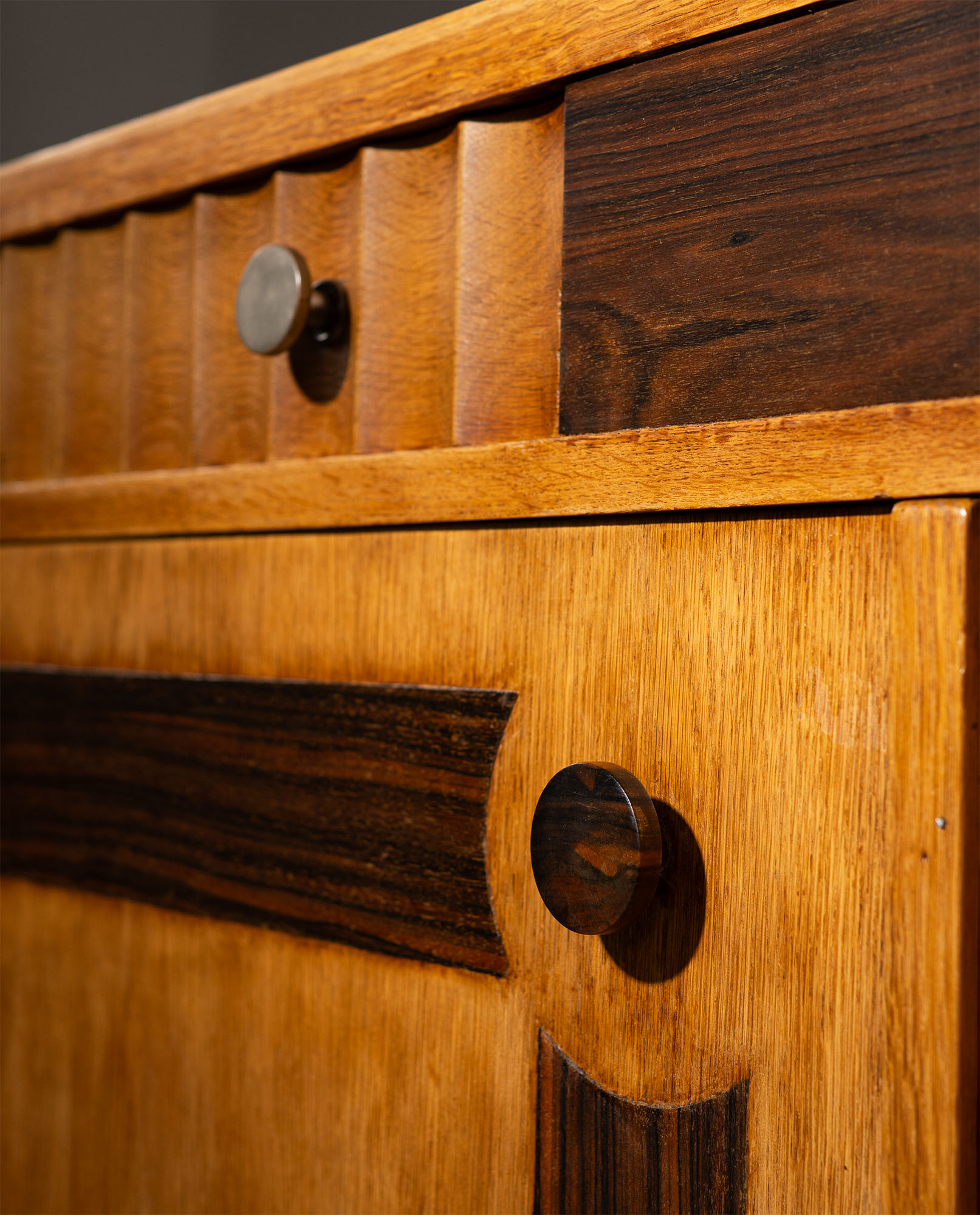 Amsterdam School Oak Sideboard with Coromandel Inlays - Image 9