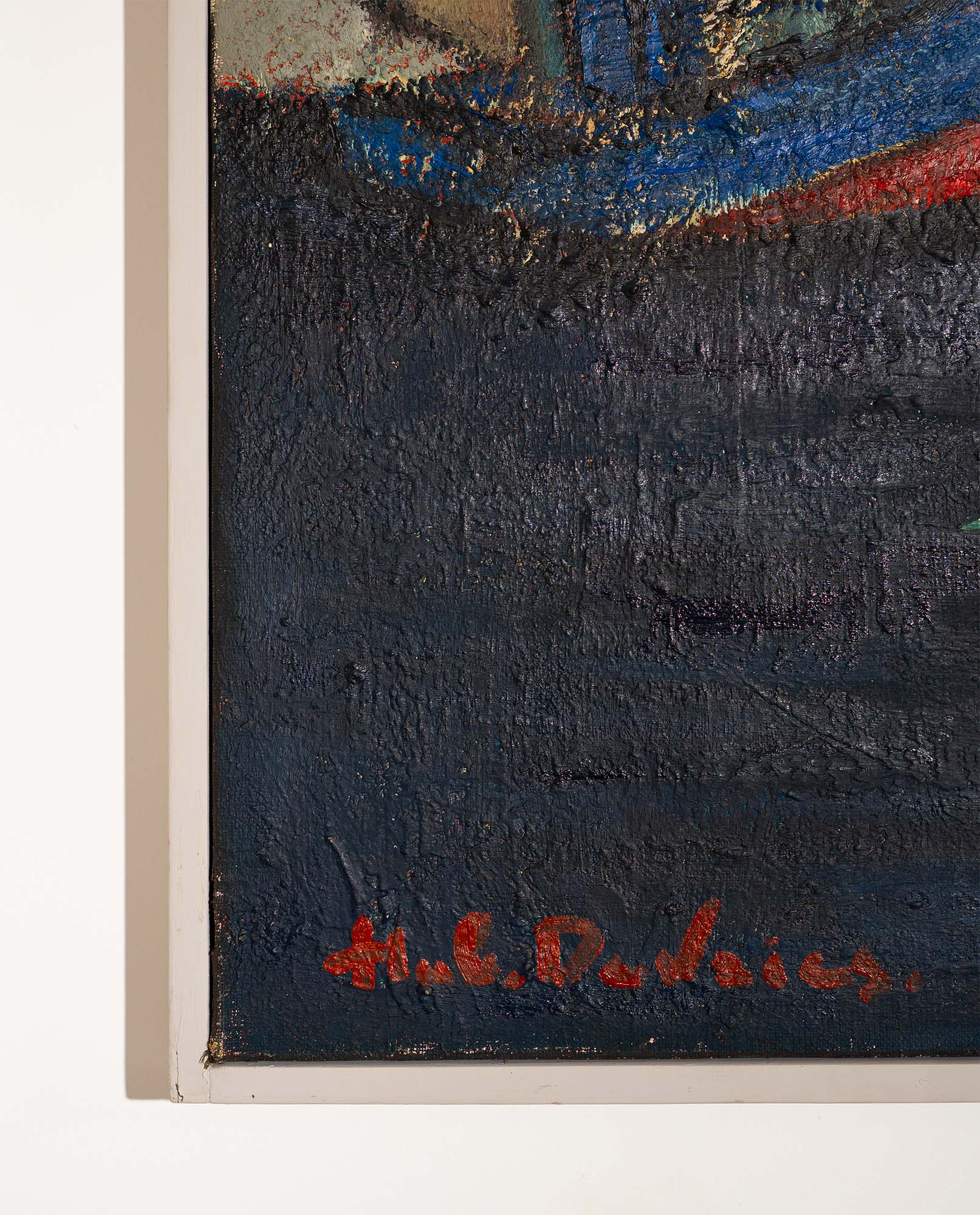 Hubert Henri de Vries, Boats in the harbor - Image 3